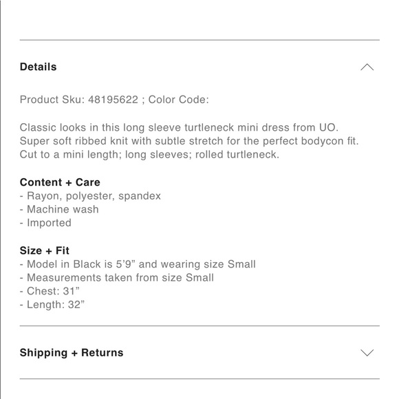 Urban Outfitters Turtleneck Dress - Picture 4 of 4